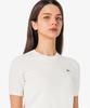 LACOSTE Women'S Basic Crew Neck Short Sleeve Sweater Af115E-56G 70V