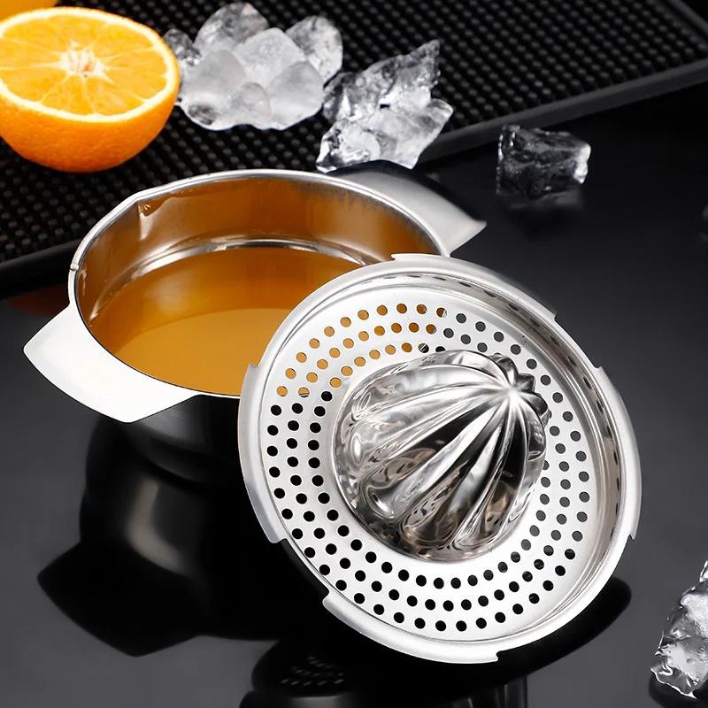 Gold 304 Stainless Steel Lemon Juicer Squeezer Manual Fruit Juicer Orange Juice Maker Portable Metal Citrus Juicer Kitchen Tools