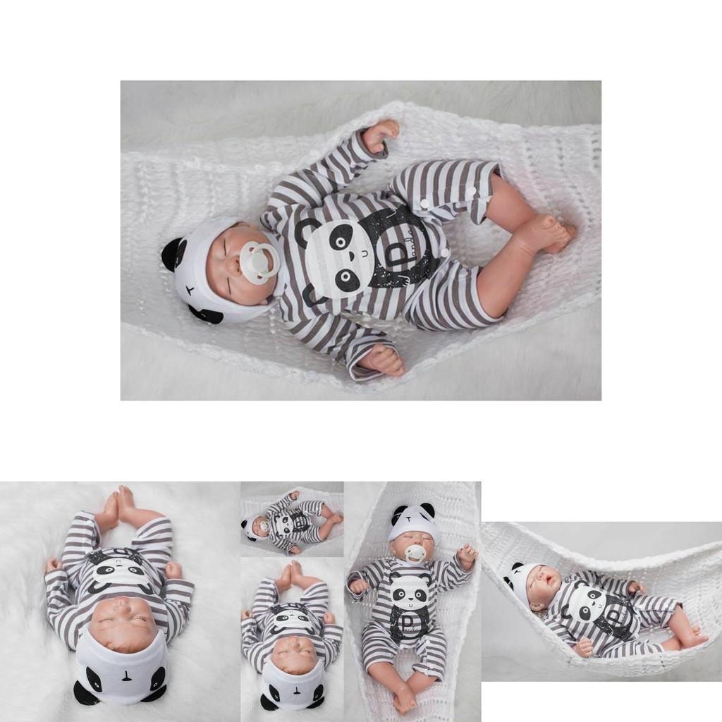 Real Life 20" Reborn Dolls Soft Silicone Vinyl Handmade Realistic Newborn Doll Boy With Gentle Touch Vinyl Head And Limbs