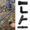 8Pcs Drip Irrigation Fittings Connectors 1/2inch Irrigation Tubing Garden Hose Coupler Barbed Connector Plastic