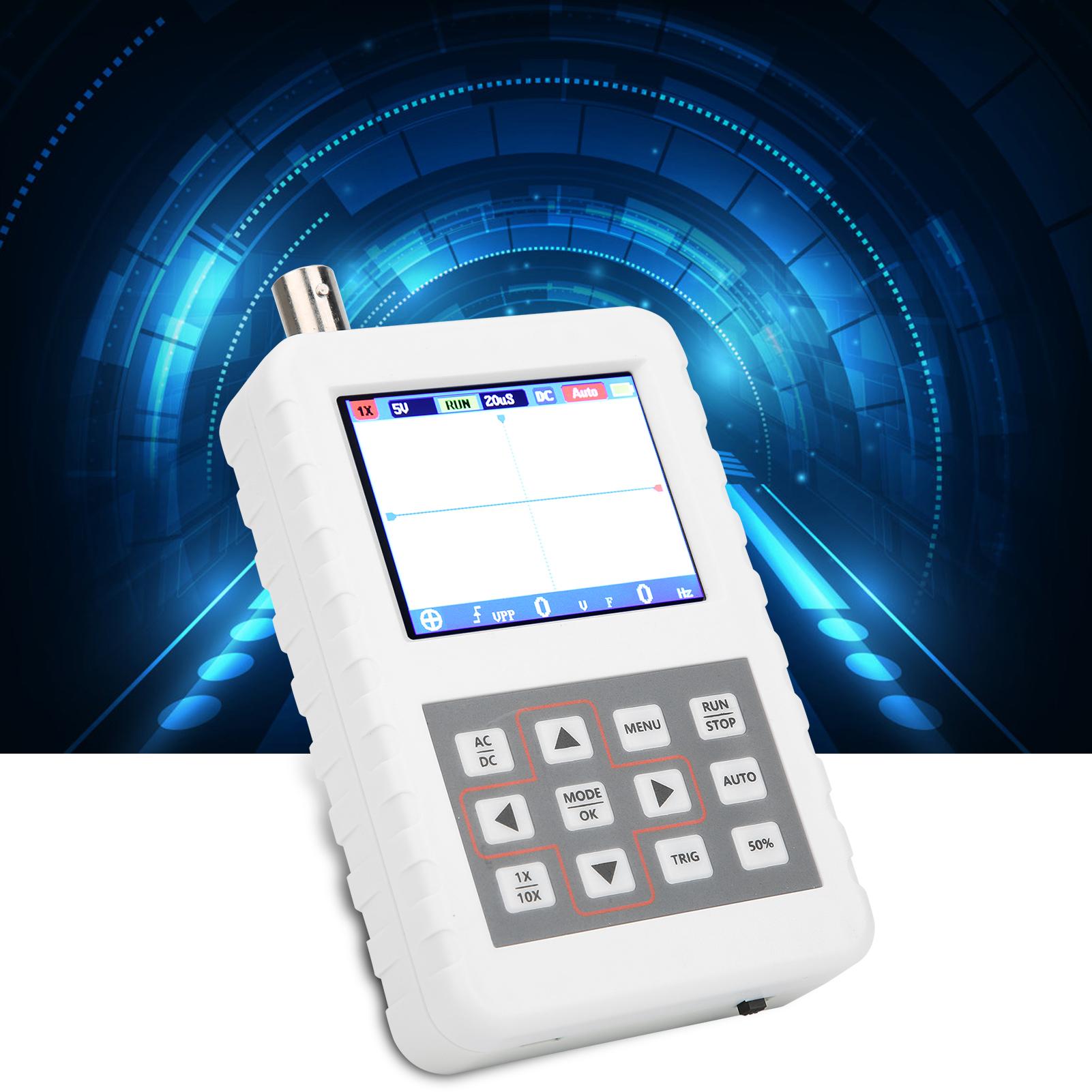 

Портативний цифровий осцилограф 2,4-дюймовий РК-дисплей DSO FNIRSI PRO 5M 20MSps 5V білий