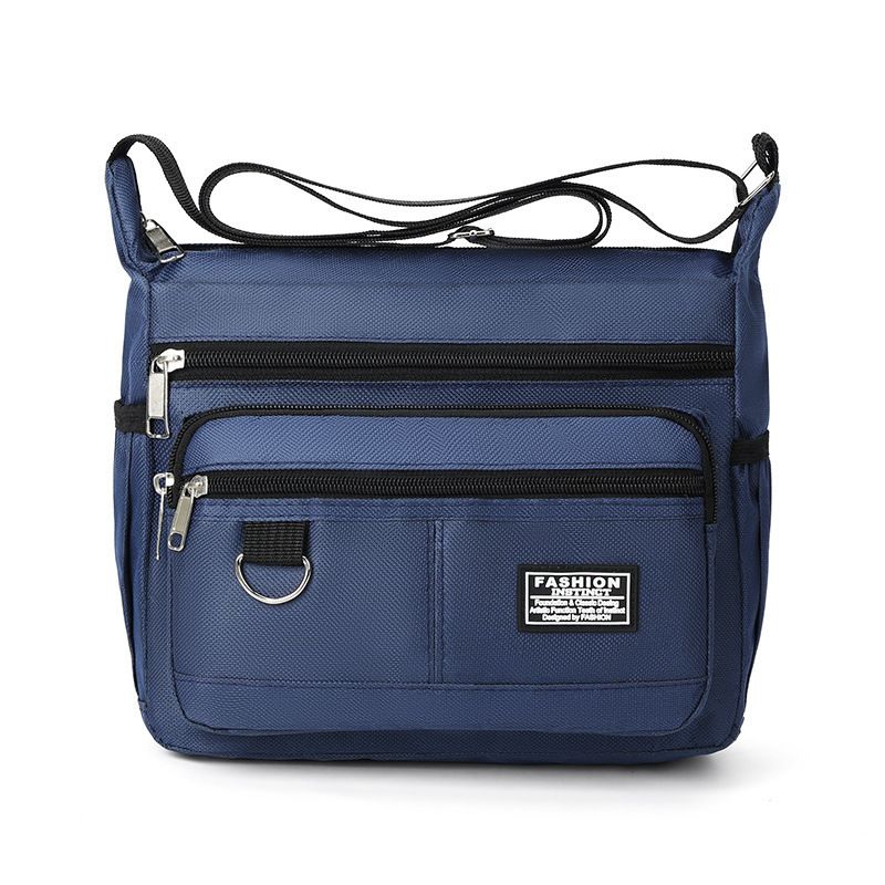 

Немецкая мужская сумка большой вместимости, деловая повседневная мужская наплечная сумка-мессенджер, водонепроницаемый износостойкий многокарманный деловой рюкзак Blue