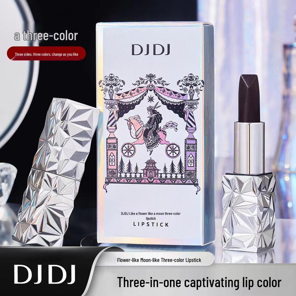 Angel's Temptation: Sexy Six-Color Matte Velvet Lipstick with Double-Tube Design