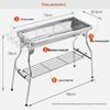 Portable Stainless Steel Folding Charcoal BBQ Grill