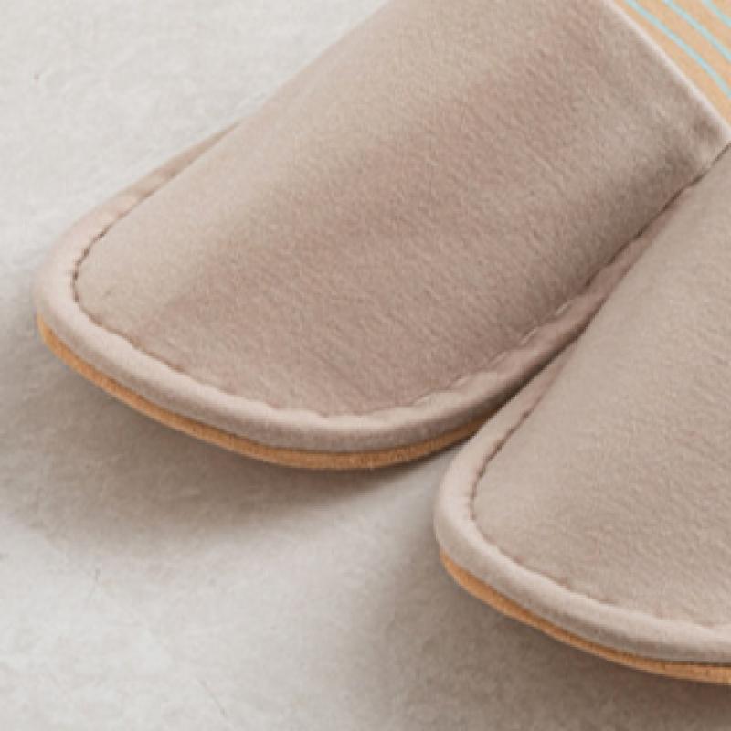 Daiso Midsole Stripe Basic Living Room Shoes 250 270 Mm Beige