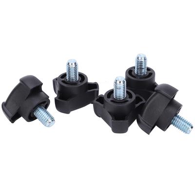 Lot de 5 vis à poignée triangulaire en plastique M8, boulons de verrouillage torsadés à la main, 18 mm