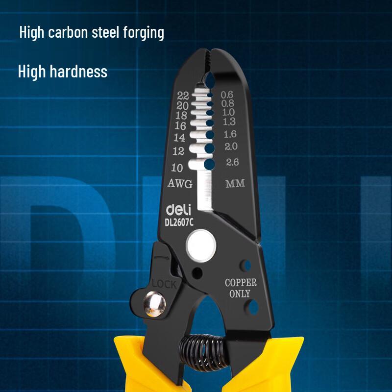 Deli High Carbon Steel Multifunctional Wire Stripper Pliers