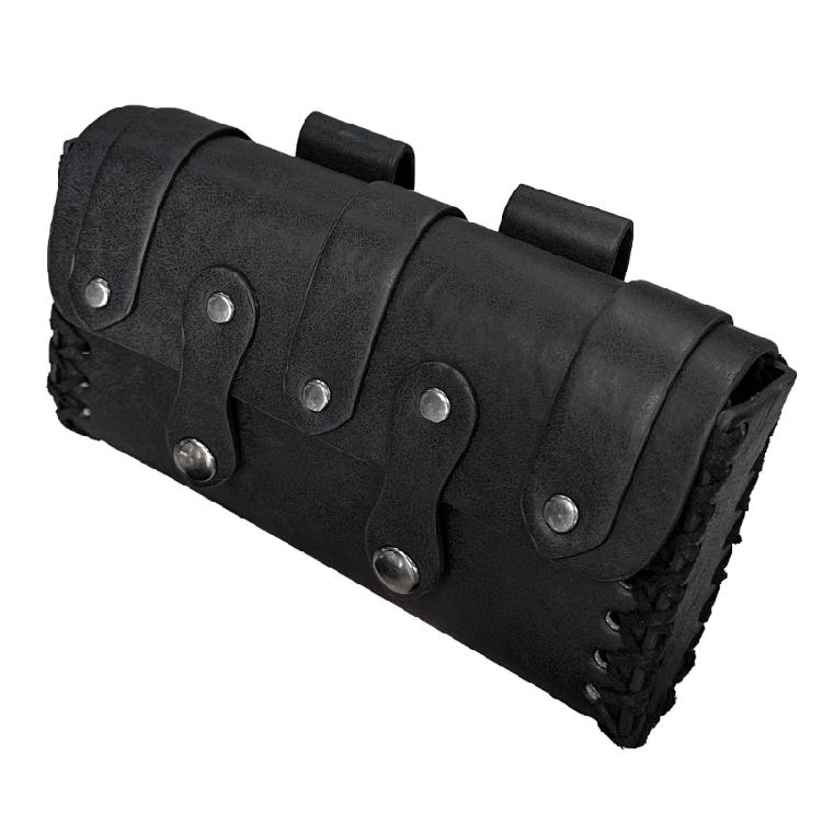 2Pcs/set Adjustable PU Leather Waist Belt Decorative Sash Girdle and Matching Waist Bag for Event