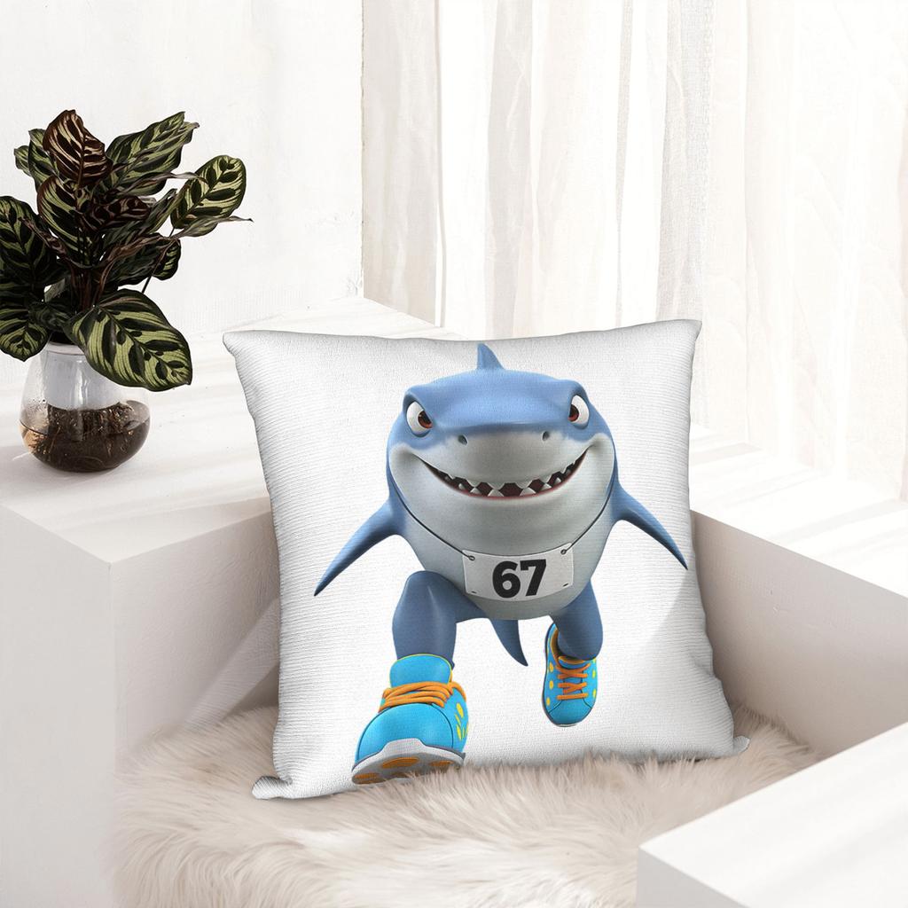 67 Meme Tralalero Tralala Italian Brainrot Pillowcase Printed Fabric Cushion Cover Gift Pillow Case Cover Home