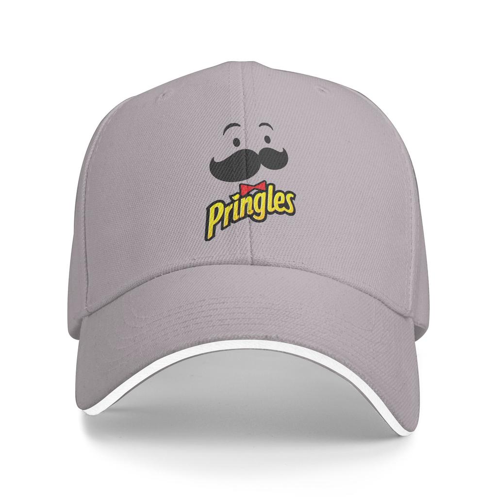 Summer Pringles Logo Baseball Cap Outdoor Gym Y2k Funny Custom Logo Sun Hip Hop Hats Female Male Hot Sale Snapback Cap