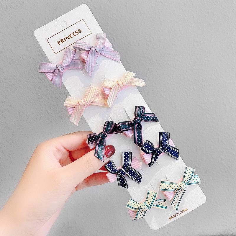 Adorable Korean Baby Bow Hair Clips for Girls - Cute Princess Hair Accessories