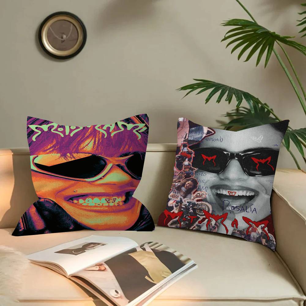 Singer Rosalia Spanish MOTOMAMI Personalized Pillow Cover Kids Bedroom Wild Party Decor Pillowcase kid Birthday shower Gift