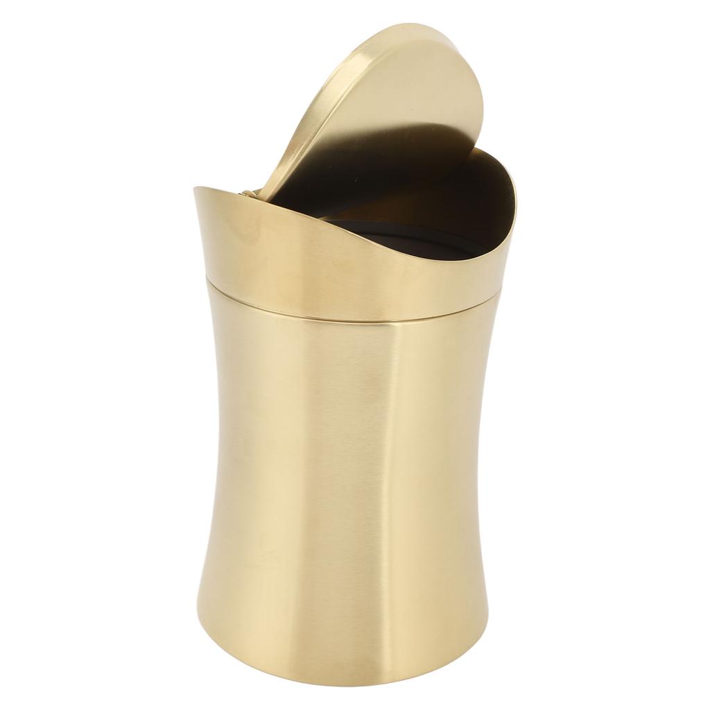 Lixeira de Bancada Aço Inoxidável 304 Lixeira de Mesa Lixeira Pequena com Tampa para