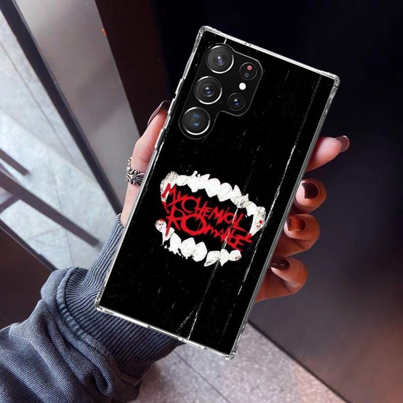 My Chemical Romance MCR Phone Case For Samsung Galaxy S23 S24 S25 Edge S26 Ultra S22 + S21 Plus S20 FE Cover Silicone Print Shel