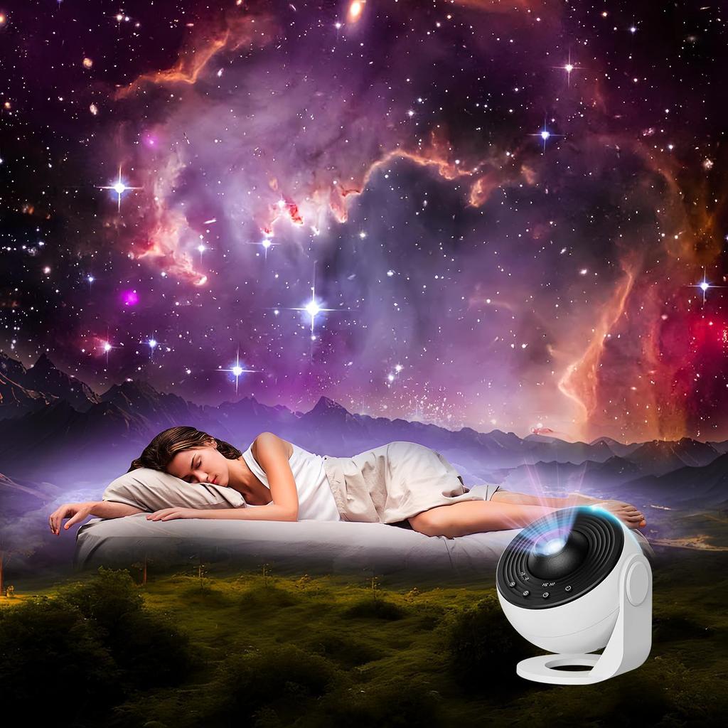 Galaxy Projector Pro for Bedroom, 13 In 1 Planetarium Star Projector with Solar System & Constellation, Night Light for Ceiling - 360° Rotating with