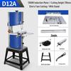 Kedehe D12A Small Woodworking Bandsaw with Jigsaw Function CN Plug (adapter Included)