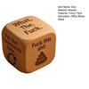 Office Stress-Relief Dice Funny Desk Work Dice Handmade Wooden Gag Gifts for Coworkers Workplace