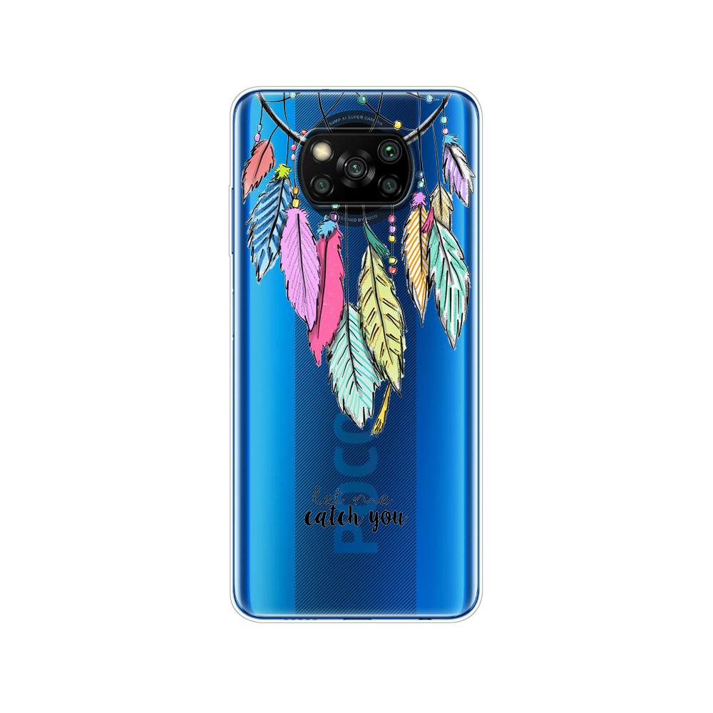 Für Xiaomi Poco X3 NFC-Hülle, weiche Silikonrückseite, für POCO X3 Pro-Hülle, TPU-Stoßfänger für Poco X 3 PocoX3 NFC 6,67 Zoll globale Telefonabdeckung