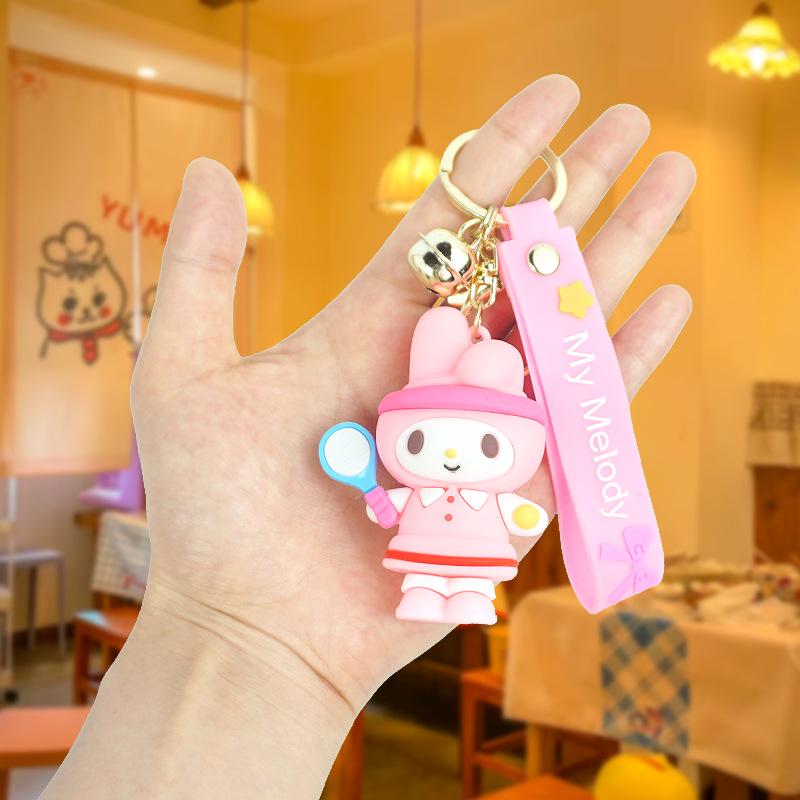 Sanrio Cartoon Couple Keychain Pendant and Car Ornament