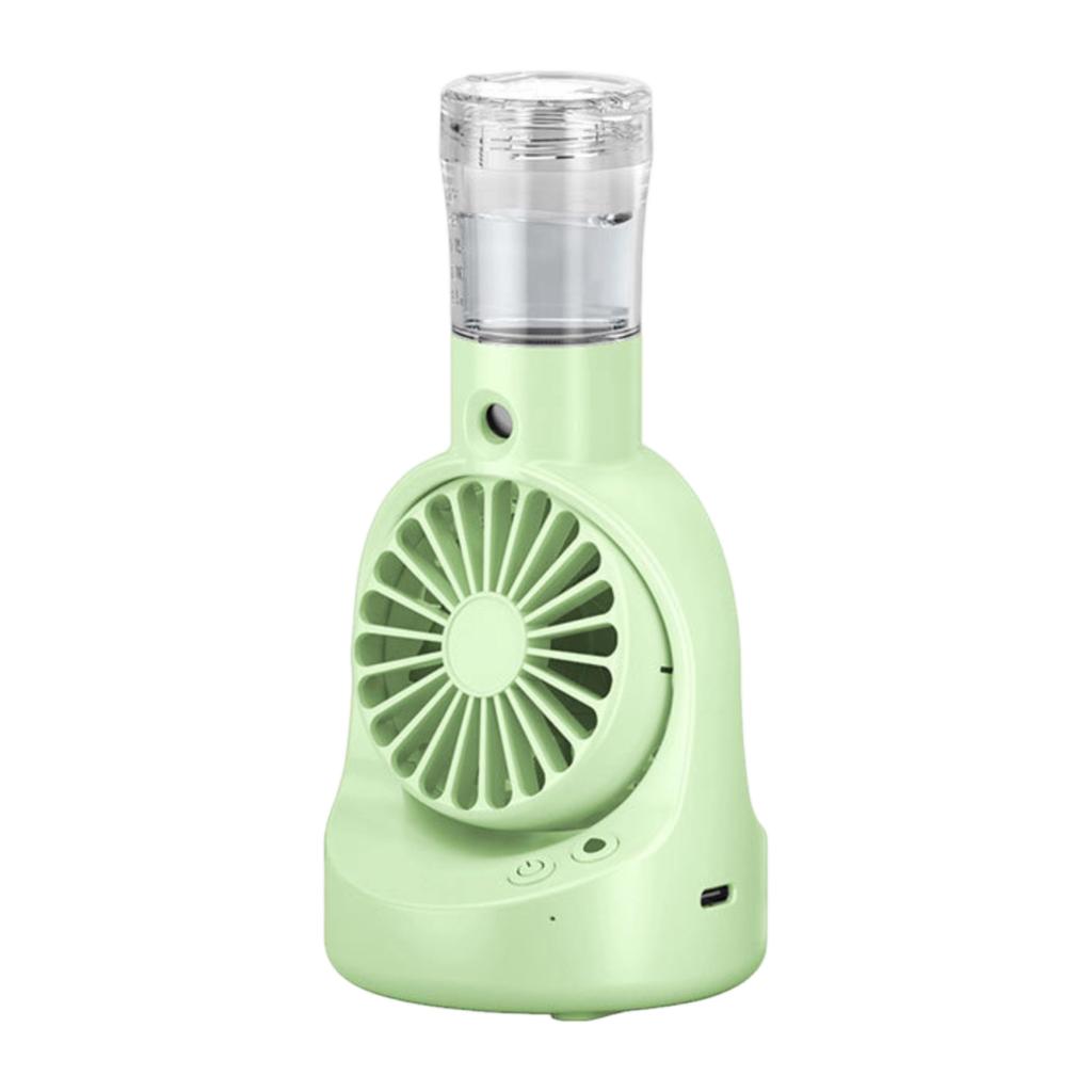 F6 Fan with Desktop, Handheld and Neckband Modes, USB Rechargeable Spray Fan with Lanyard
