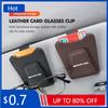 2025 Hot Car Eyeglass Clip Sun Visor Glasses Storage Card Ticket Holder For Mercedes Benz AMG W202 W212 W213 W220 W221 W222 C180