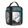 Die stärkste Anime Gojo Satoru JJK Isolierte Lunchtasche Kühltasche Essensbehälter Tragbare Tasche Lunchbox Bento Tasche Strand Outdoor