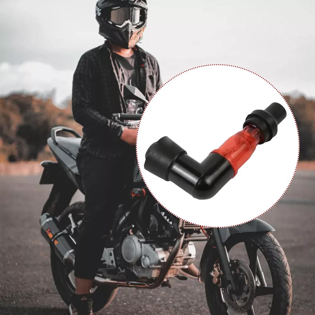 Motorcycle Ignition Spark Plug Cap Universal Flash Spark Plug High Pressure Cap Elbow Shaped Motorcycle Modification Accessories