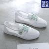 Women's Shoes Spring and Summer New Flat-bottomed Versatile Mesh Breathable Small Daisy Board Shoes Doudou Shoes