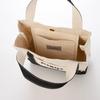 Canvas Logo Embroidered Mini Tote