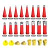 Seam Nozzle Kit 16 Sizes Universal Integrated Seam Beauty Nozzles with 6 Bases Duckbill Design Reusable Nozzles Tips for Precise Joint Filling