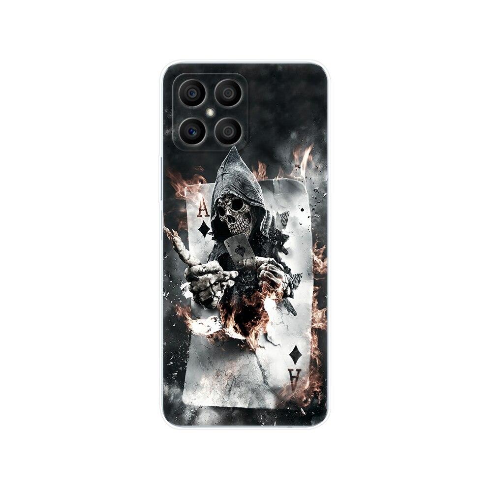 Husa pentru Honor X8 Husa din spate pentru HonorX8 Husa Honor X 8 Husa transparenta pentru telefon Geanta de protectie Tpu Husa din silicon moale Bara de protectie