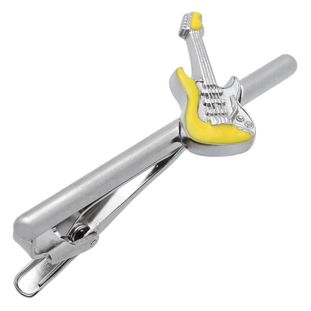 

Булавка для галстука в виде электрогитары SWANK, желтая, зажим для галстука T0076