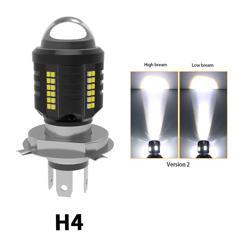 H4 Motorcycle Headlight BA20D H6 P15D H4 Led Bulbs High Power Canbus No Error Hi Lo Beam Motorcycle Accessories White 6000K 12V