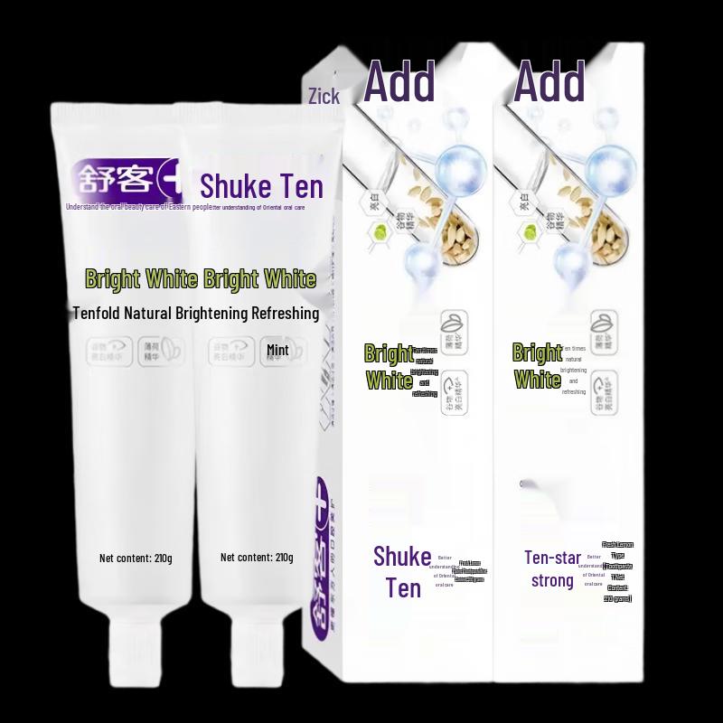 Shuke Bright White Lemon Toothpaste (2-Pack)