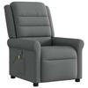 VidaXL Fauteuil de massage inclinable Gris foncé Tissu, fauteuil de massage, fauteuil, fauteuil canapé, fauteuil de bureau 4015647