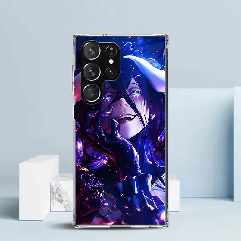 Albedo Overlord Anime Phone Case For Samsung Galaxy S24 S25 Edge S26 Ultra S22 S23 Plus S21 + S20 FE Soft TPU Back Cover Galaxy