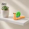 Colorful Snail Sculpture 3D Printed Figurines, Articulated Toy, Movable Joints Animal Twist Segmented Structure Toy Fidgety for Home Office
