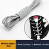 Lacci Elastici Senza Nodo per Scarpe Quick Lock Rotondi in Gomma Regolabili Elastici Pigri per Scarpe da Ginnastica Scarpe da Corsa Sportive