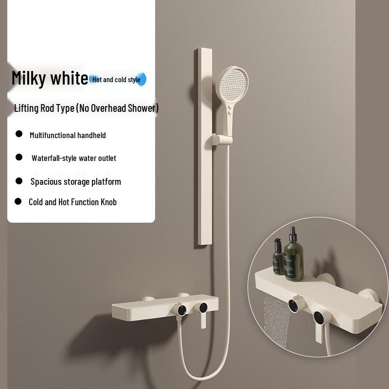 Xuan Yong Copper Shower Set with Storage Rack
