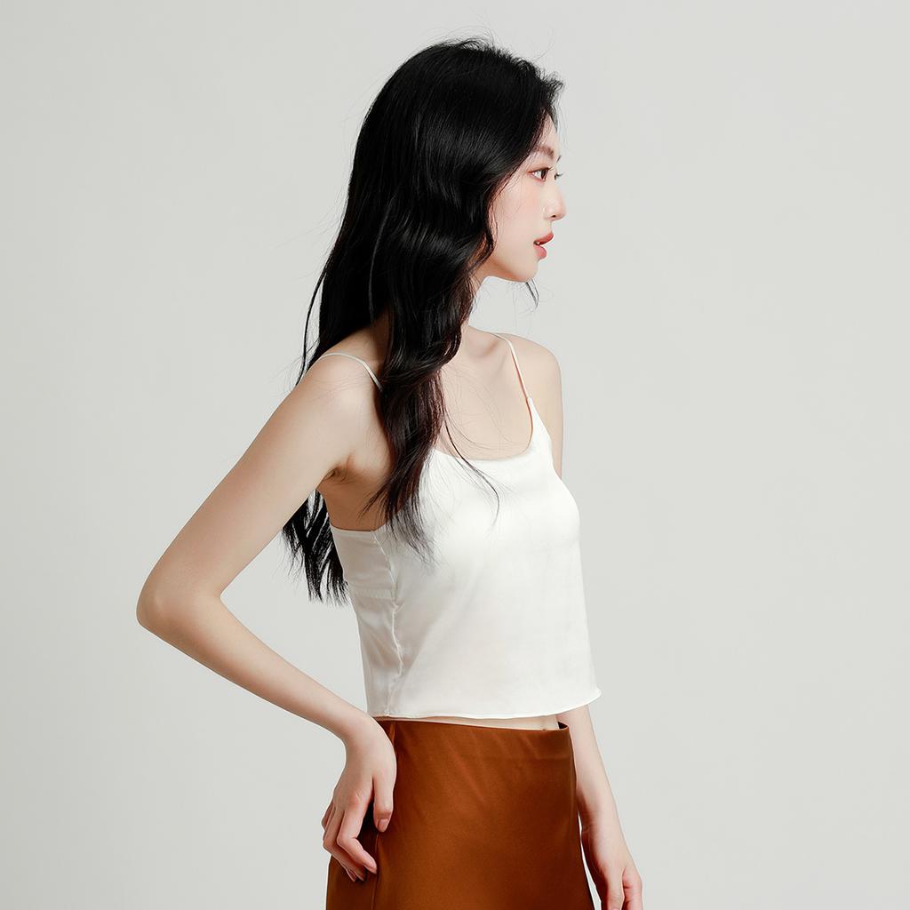 Mulberry Silk Back Strap Tank Top