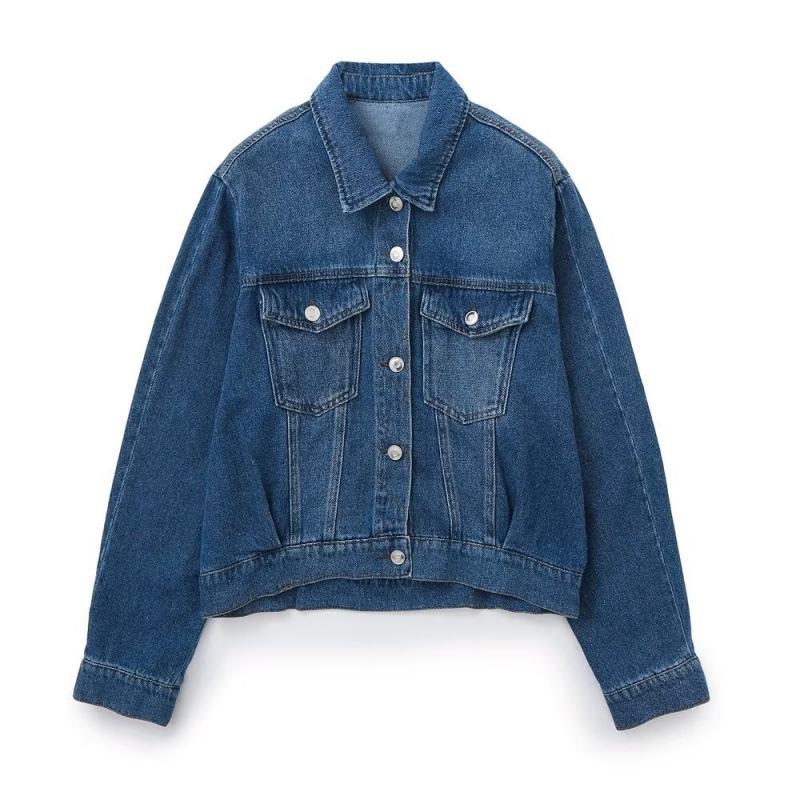 

Winter Street Fashion Retro Women s Short Denim Jacket Medium синий