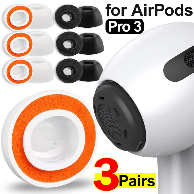 1/2/3 Paare Weiche Memory-Schaumstoff-Ohrstöpsel für Airpods Pro 3. Gen Schutzhülle für Ohrhörer Ohrpolster Ohrstöpsel Kappe Für Apple Air Pods Pro3