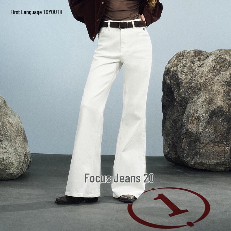 

PCL 2025 Women s Micro-Flare Straight Leg Stretch Jeans 28