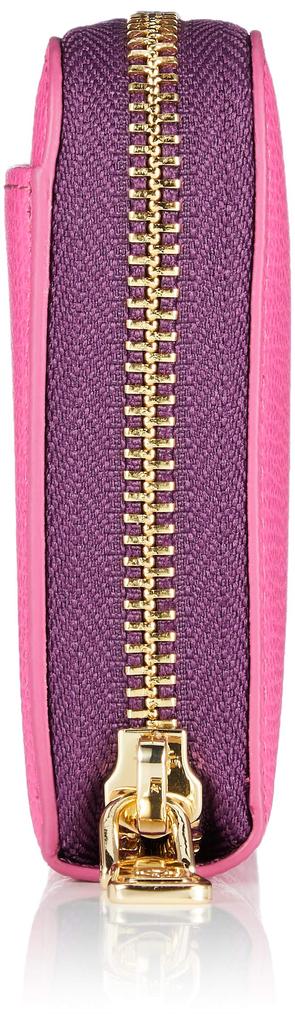 Patrick Cox Venice Long Wallet, Made with Italian Cowhide Leather, Stylish Coloring, Round Zipper, PXLW8BT1, Pink