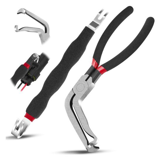 Electrical Disconnect Pliers with Ergonomic Handle Portable 60-Degree Bend Electrical Connector Disconnect Pliers Automotive Tools