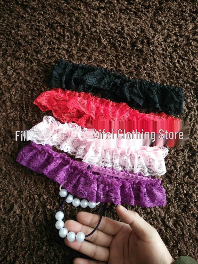 Five Pearl Plus Size Lace Underwear for Curvy Figures - Custom Fit with Pearl Beading