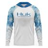 HUK Fishing Long-sleeved UPF50 Hooded Sun-protection Anti-ultraviolet T-shirt Breathable Men's Clothes Top