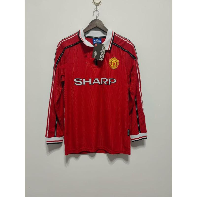 Source Direct Supply Retro Long-sleeved Jersey Real Madrid Barcelona Manchester United Juventus Liverpool Embroidery Sports Ball