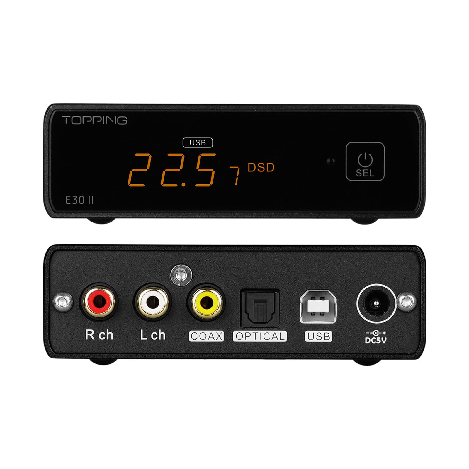 

Topping E30II lite USB DAC AK4493S High Resolution Compatible XMOS XU208 DAC DSD512 DSD Direct Mode Input Compatible [Новий випуск] 32 біт/768 кГц
