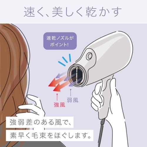 Panasonic Hair Dryer Nano Care Equipped with NanoE & Minerals, Available Overseas Rouge Pink EH-NA9F-RP